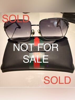 Gucci Silver Sunglasses